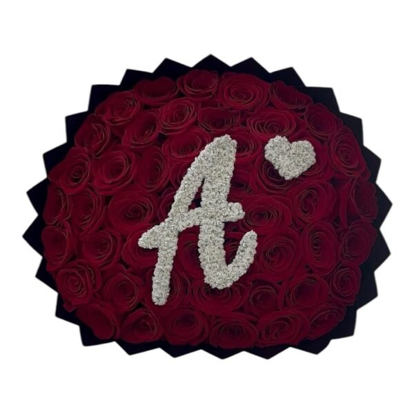 Ramo Rosas Rojas Letra Personalizado