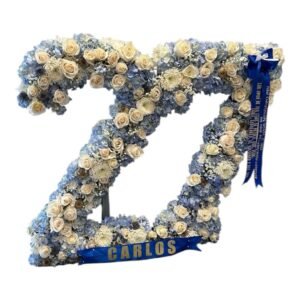 Arreglo de Rosas Números Gigantes