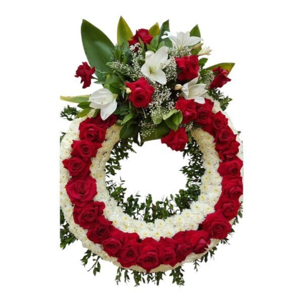 Corona Fúnebre Roja
