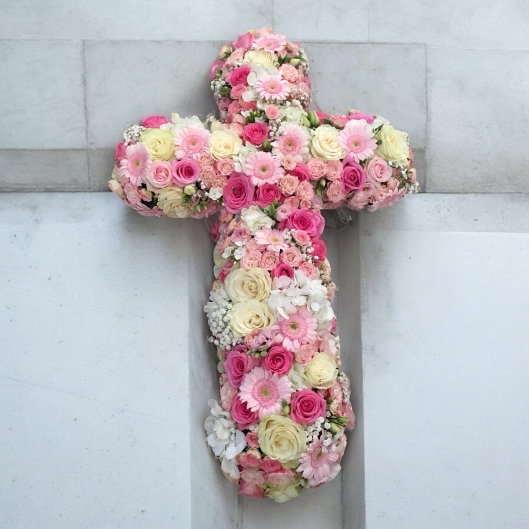 Cruz Fúnebre Rosa