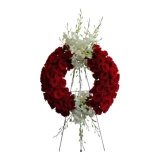 Corona Fúnebre Roja