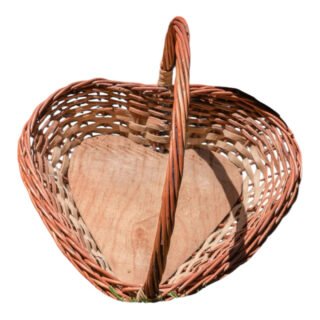 Canasta Tejida en Forma de Corazón