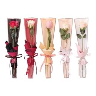 Papel envolvente floral individual (30pz)