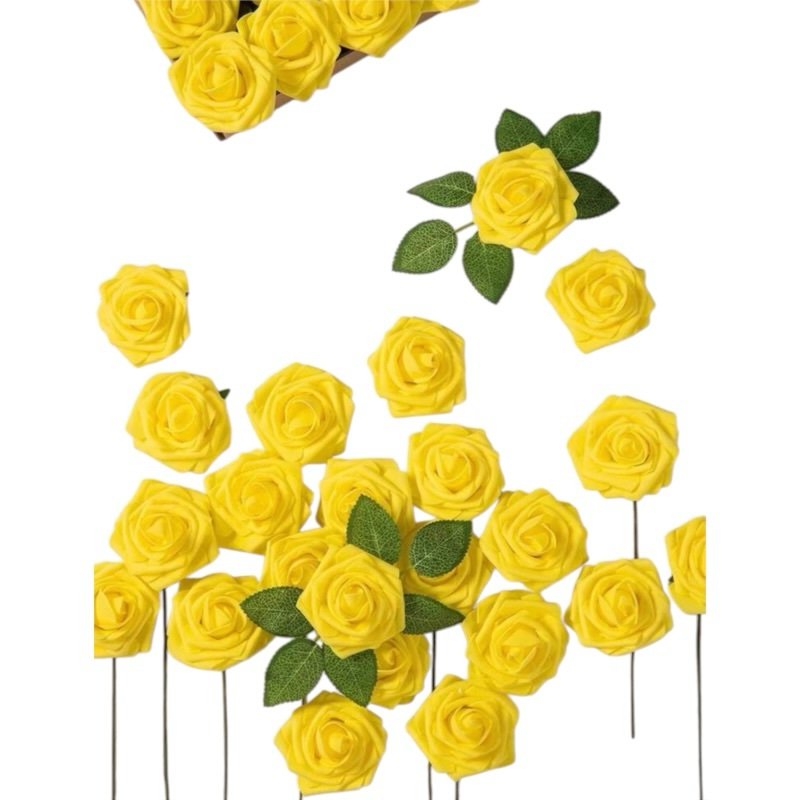 Rosa Espuma Artificial (50pz) - Imagen 5
