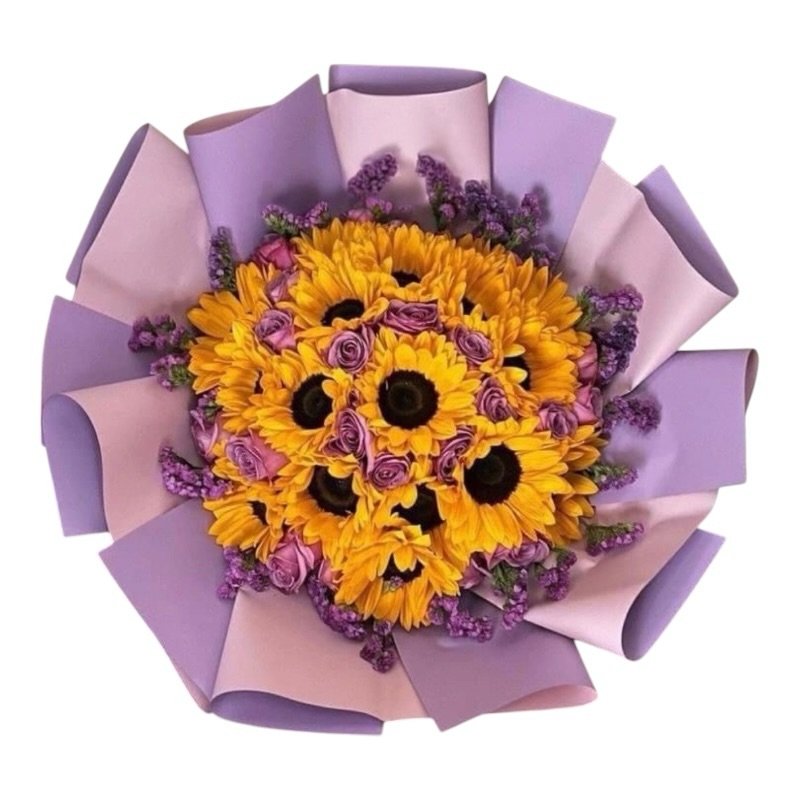 Ramo Lila Girasoles