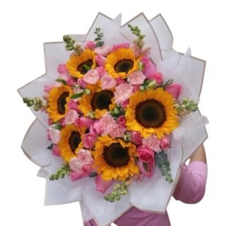 Ramo Girasoles Rosas Rosas