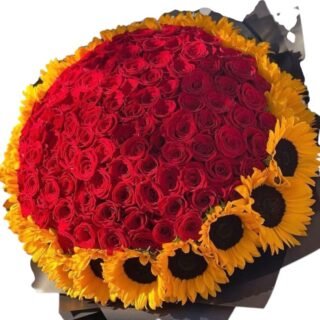 Ramo Gigante Rosas y Girasoles