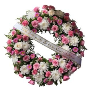 Corona Fúnebre Rosa