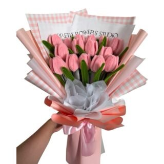 Ramo Tulipanes Tejidos