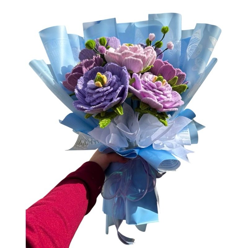 Ramo Tejido Peonias
