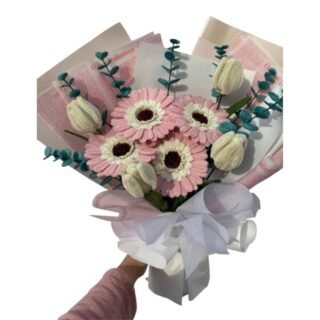 Ramo Gerberas y Tulipanes Tejido