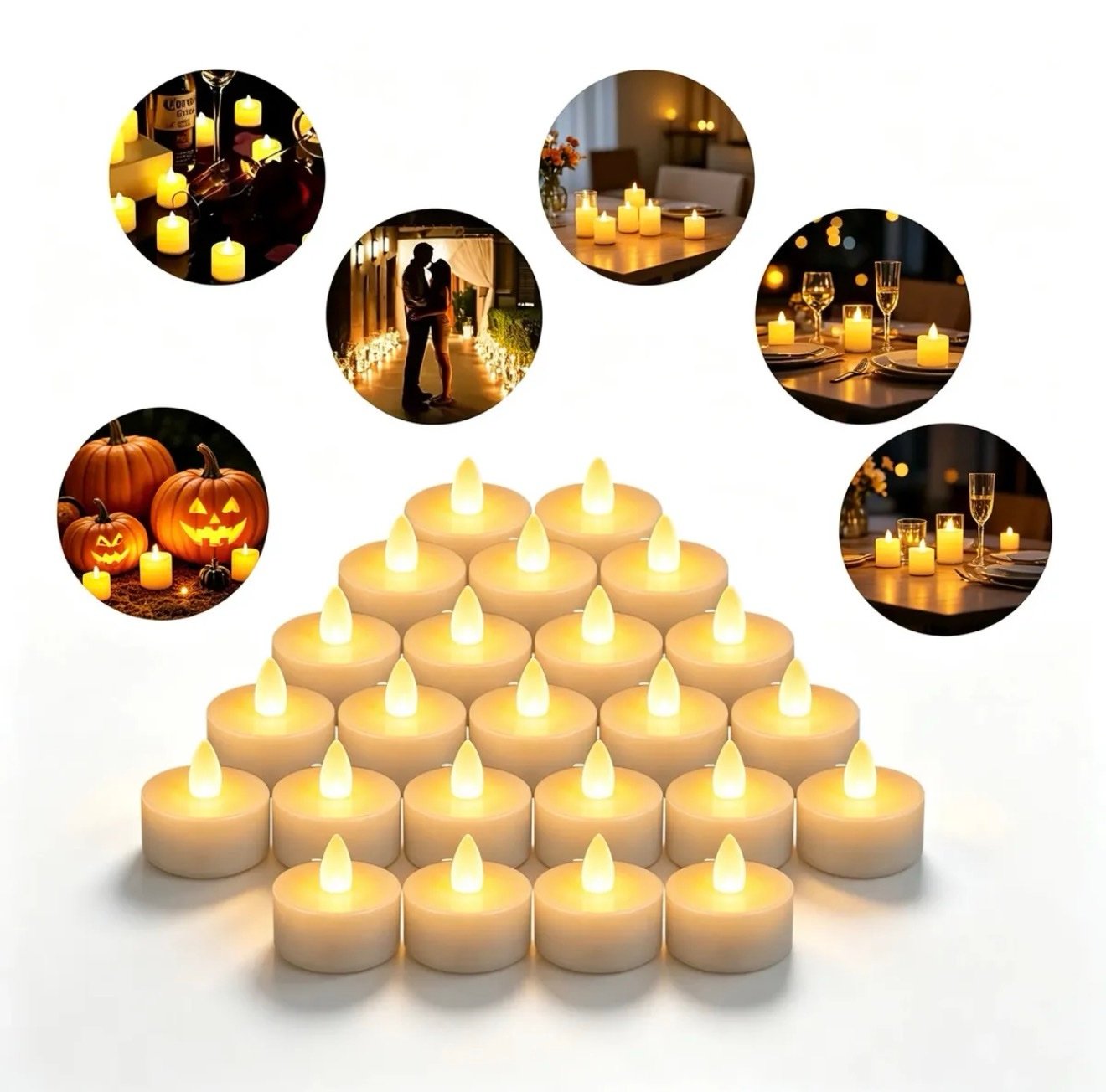 Velas LED decorativas (24pz)